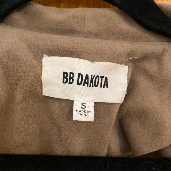 BB Dakota Faux Suede Moto Jacket - Small - Picture 3 of 9